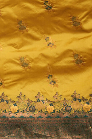 Yellow Banarasi Silk Saree _Kumari Sarees