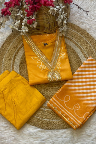 Reyon Embroidery Teby Silk Kurta Silk_Kumari Sarees