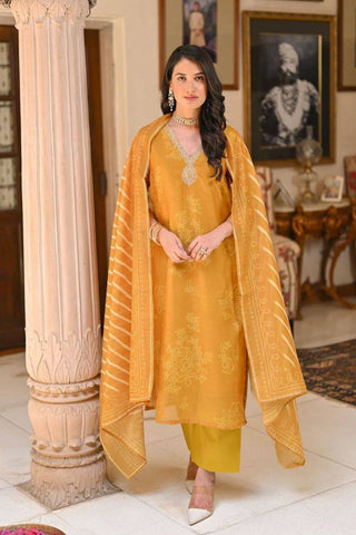 Reyon Embroidery Teby Silk Kurta Silk_Kumari Sarees