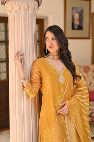 Reyon Embroidery Teby Silk Kurta Silk_Kumari Sarees