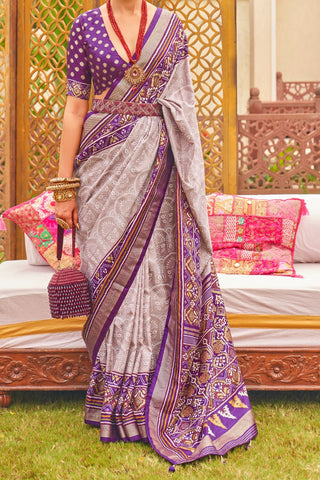 Multi Colour Banarasi Patola Silk Saree_umari Sarees