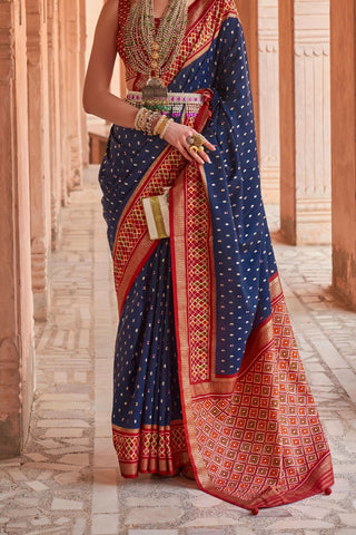 Multi Colour Banarasi Patola Silk Saree