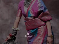 Green & Purple Handloom Weaving Silk Saree_Kumari Sarees