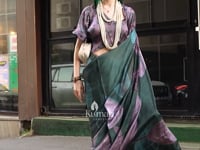 MULTICOLOUR PRINTED SATIN GEORGETTE SAREE