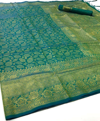 Green Kanjeevaram Handloom Silk Saree